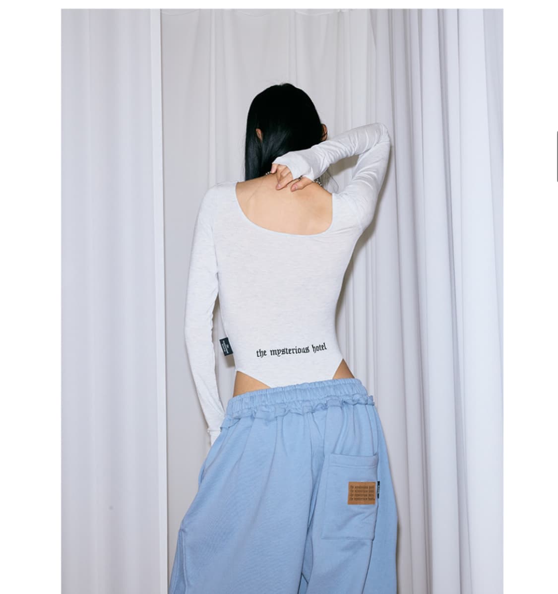 더미스테리어스호텔 바디수트 화이트 상품이미지1