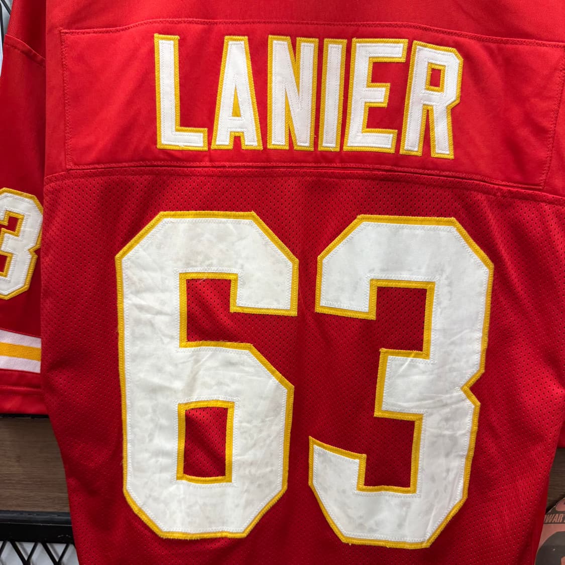 00s 리복 NFL 이큅먼트 온필드 레플리카 반팔 저지 레드 상품이미지10