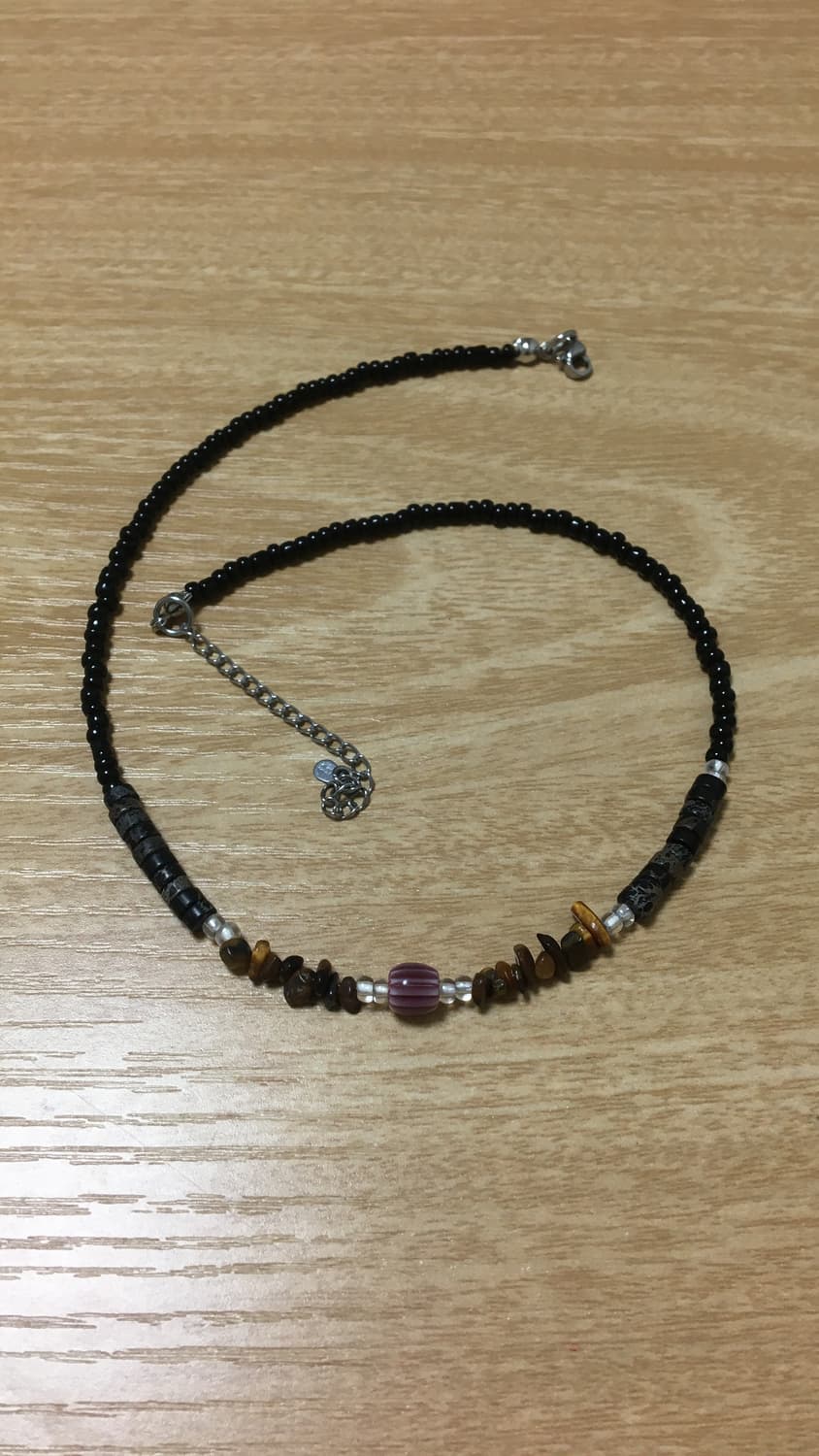 원석 비즈 목걸이 상품이미지2