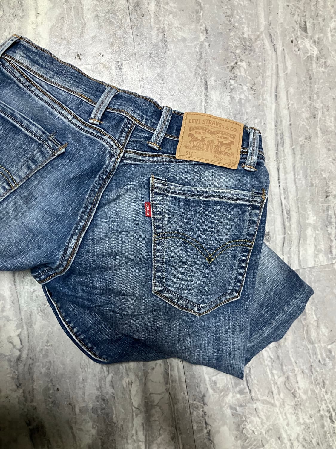 Levis 리바이스511 올드스쿨스트릿 워시드 데님팬츠 상품이미지2