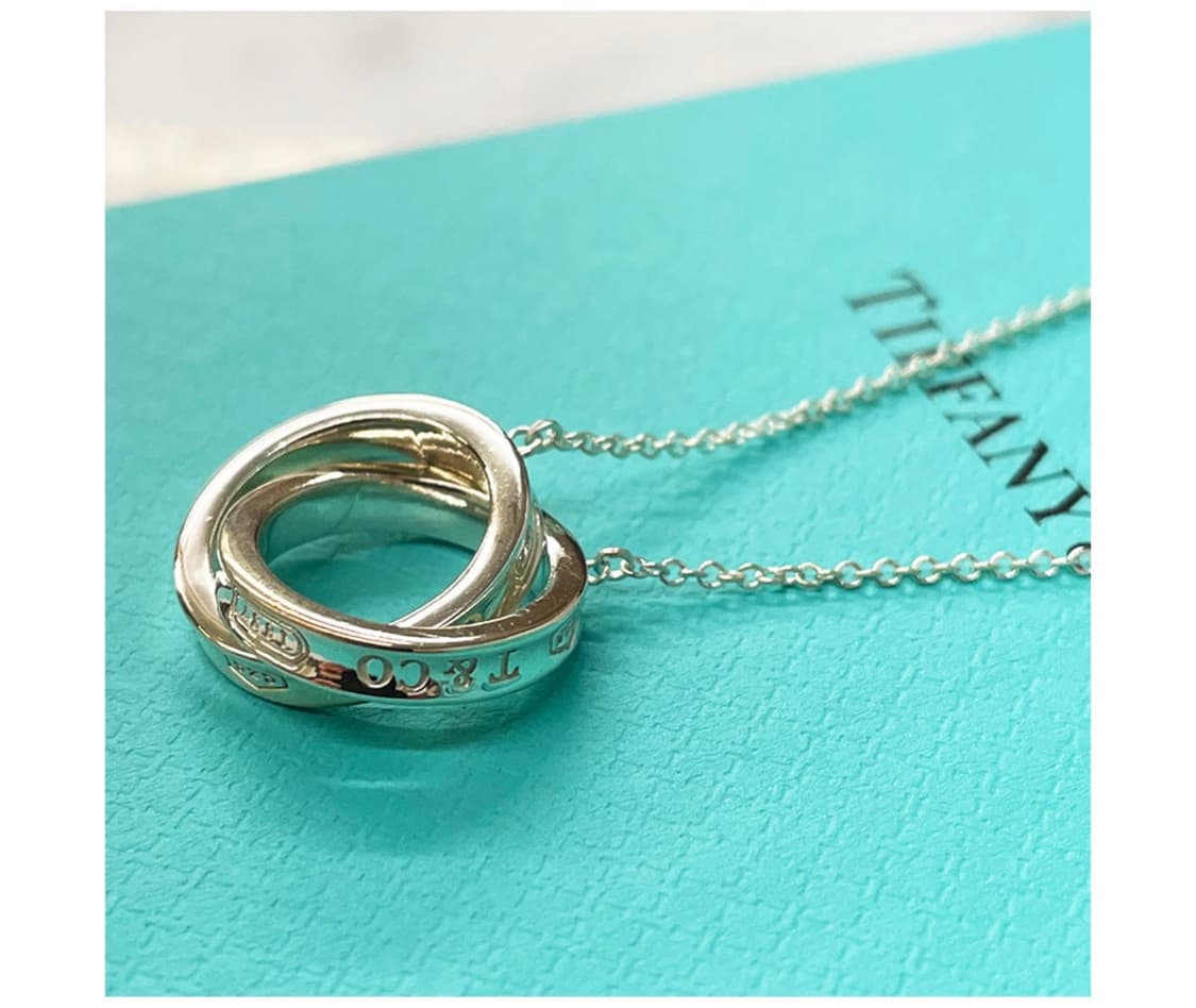 티파니앤코 18k 콤비 인터라킹 목걸이  상품이미지1