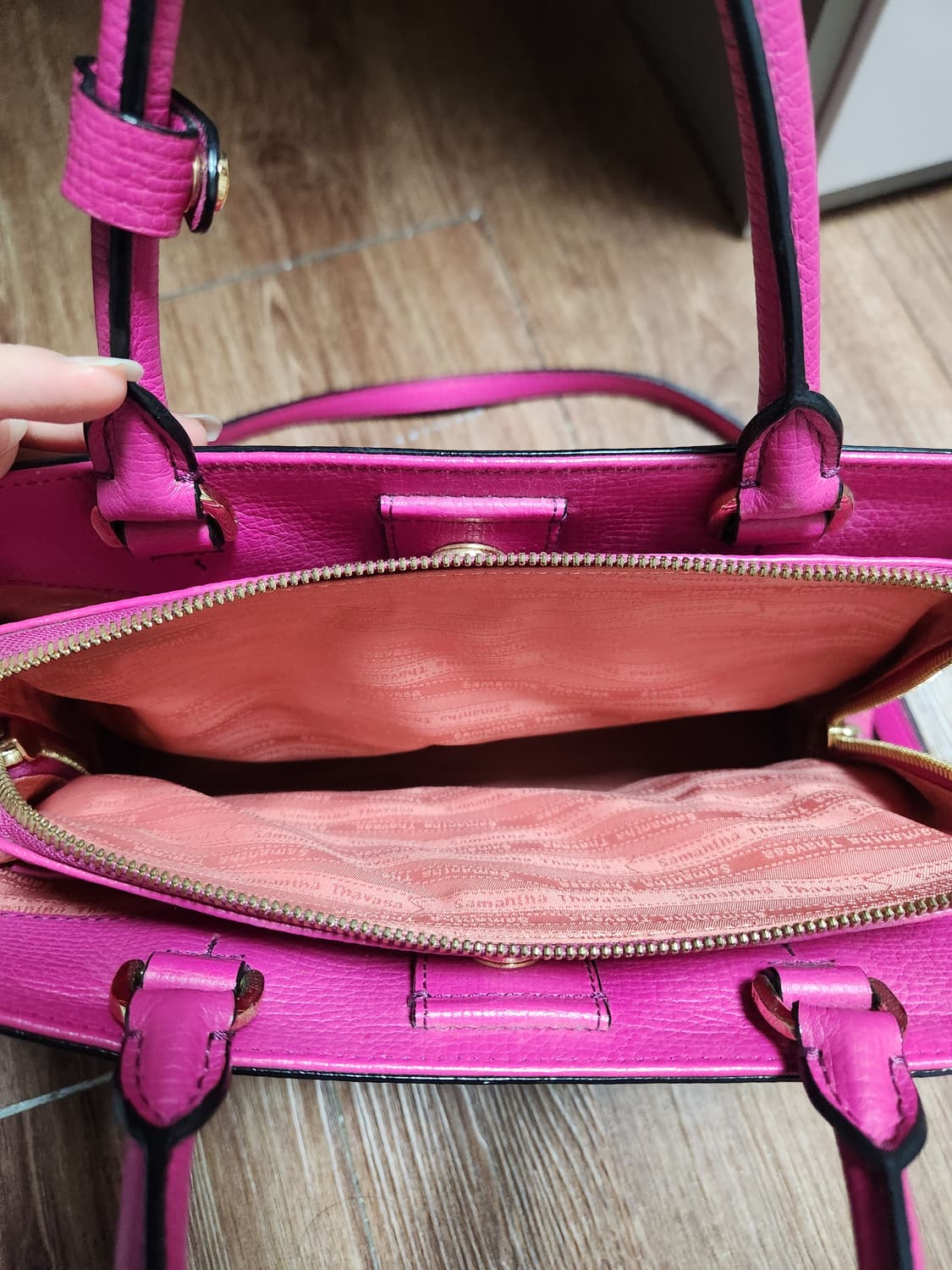 사만사타바사 핑크 크로스백 상품이미지3