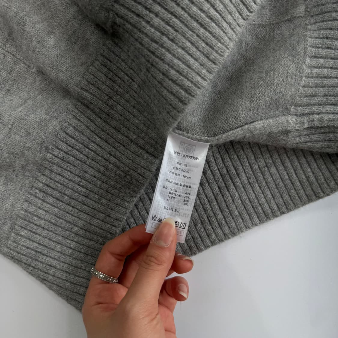 Eddie Bauer 그레이 2-way 니트 후드집업 상품이미지6