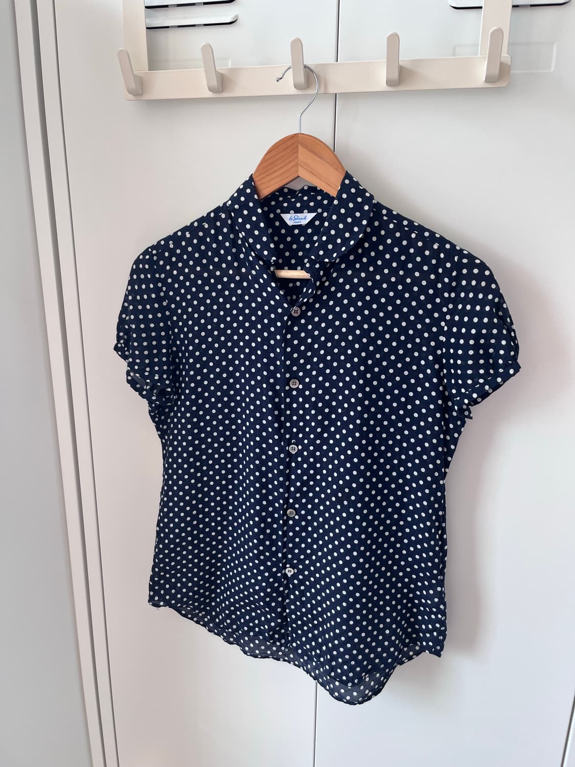 Leglarik France 도트 캡소매 블라우스 상품이미지7