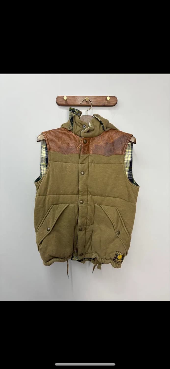 폴로랄프로렌 브라운레더 히든 후드 패딩 조끼 베스트 H1405 상품이미지2