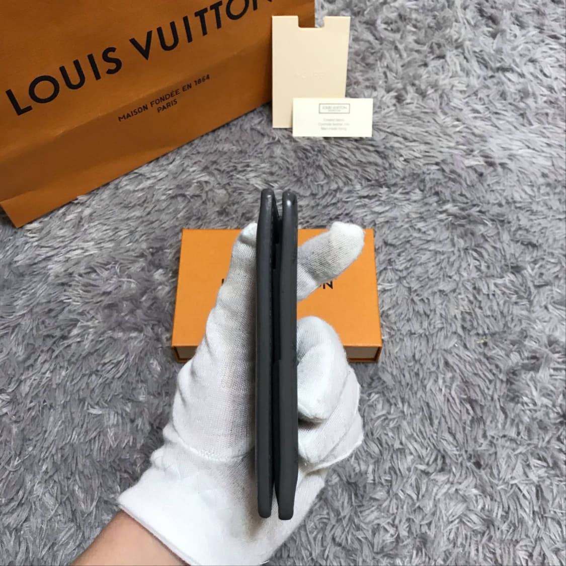 {closet}[풀구성]루이비통 쉐도우 오거나이저 그레이 카드지갑 상품이미지8