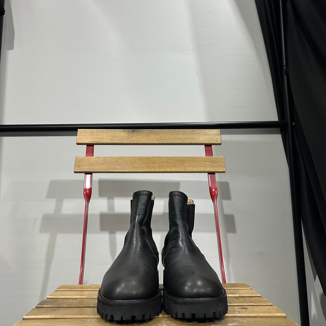 255) 토마스 클럽 부츠 남성 남자 워커 첼스 부츠 블랙 상품이미지2