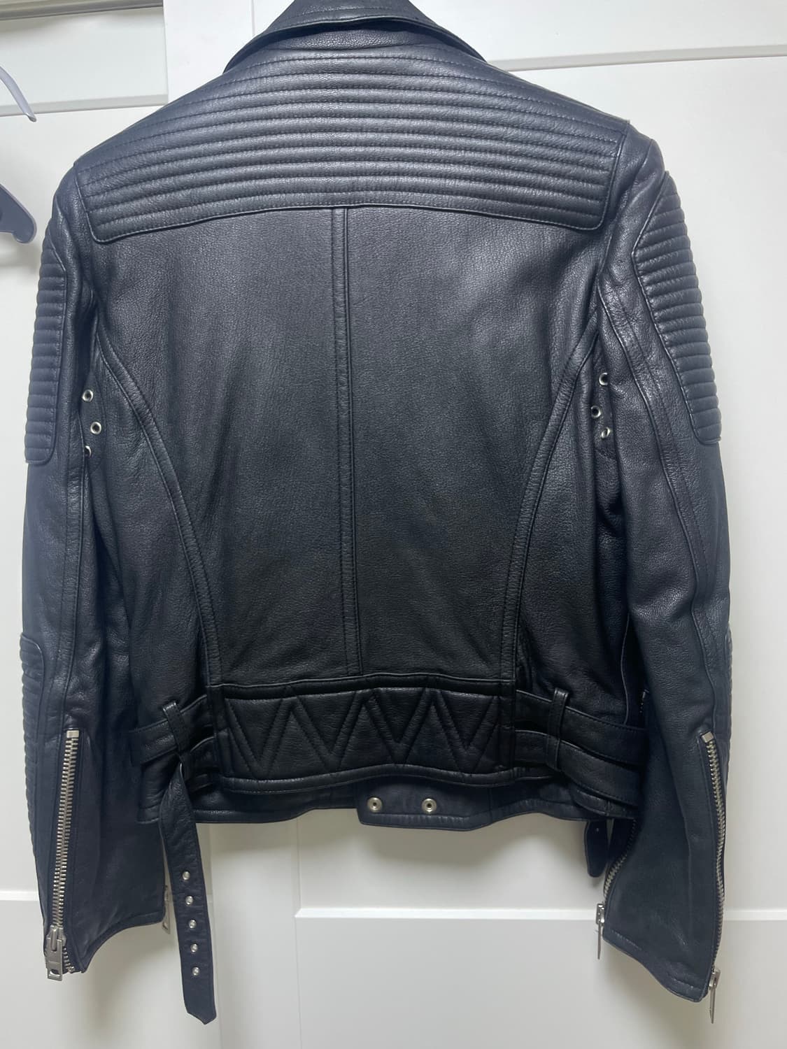 버버리 st 가죽 더블라이더 자켓 M 상품이미지2