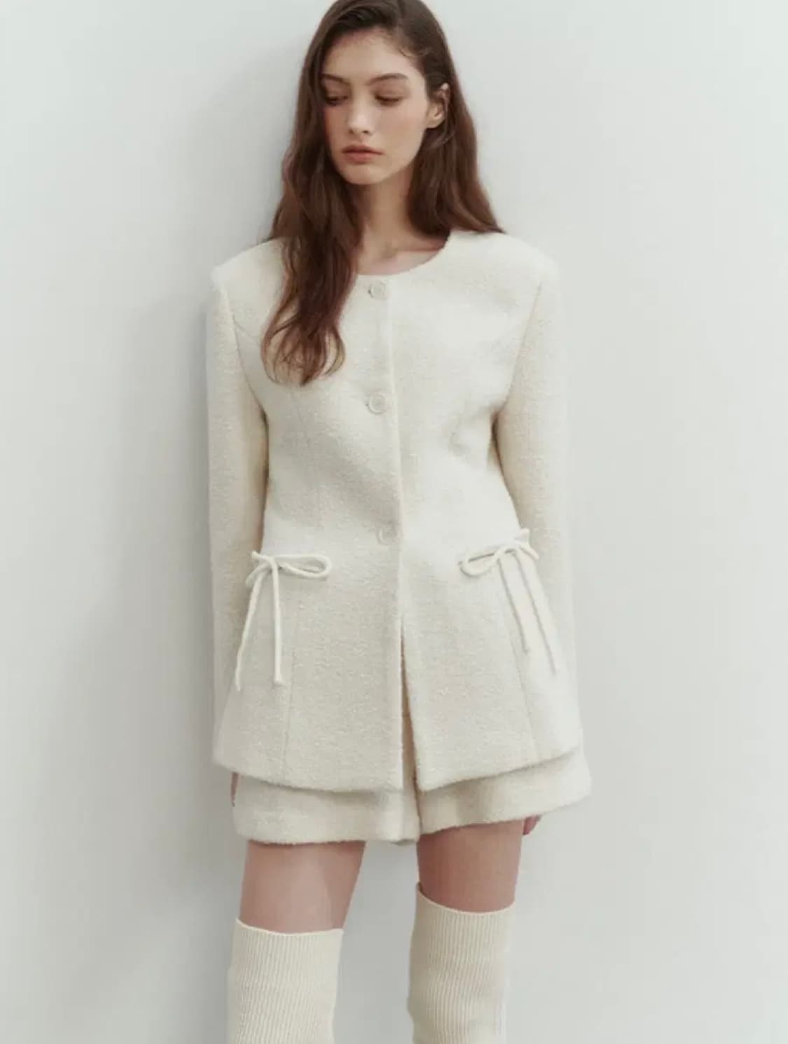 더티스 리본 트위드 자켓 상품이미지2