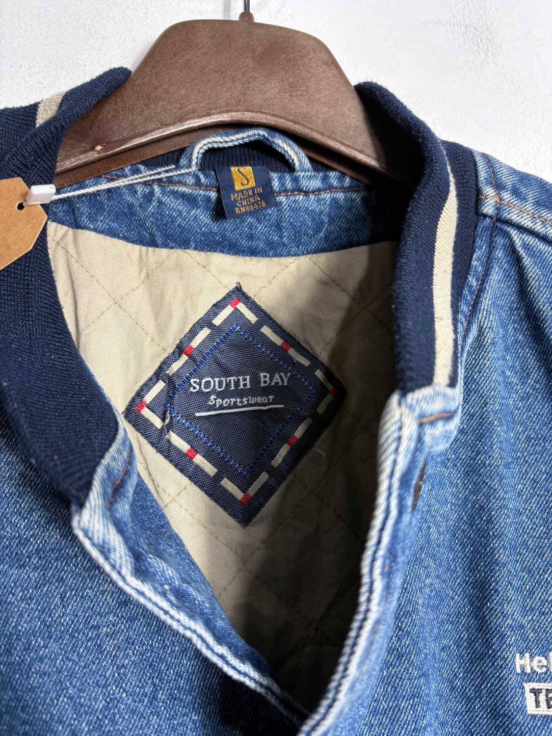 South bay 데님 바시티 점퍼 상품이미지4