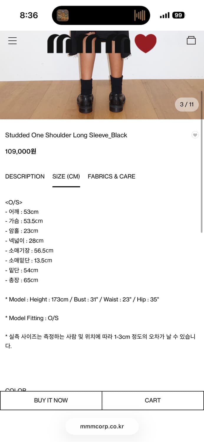 mmmjeans 오프숄더맨투맨 상품이미지3