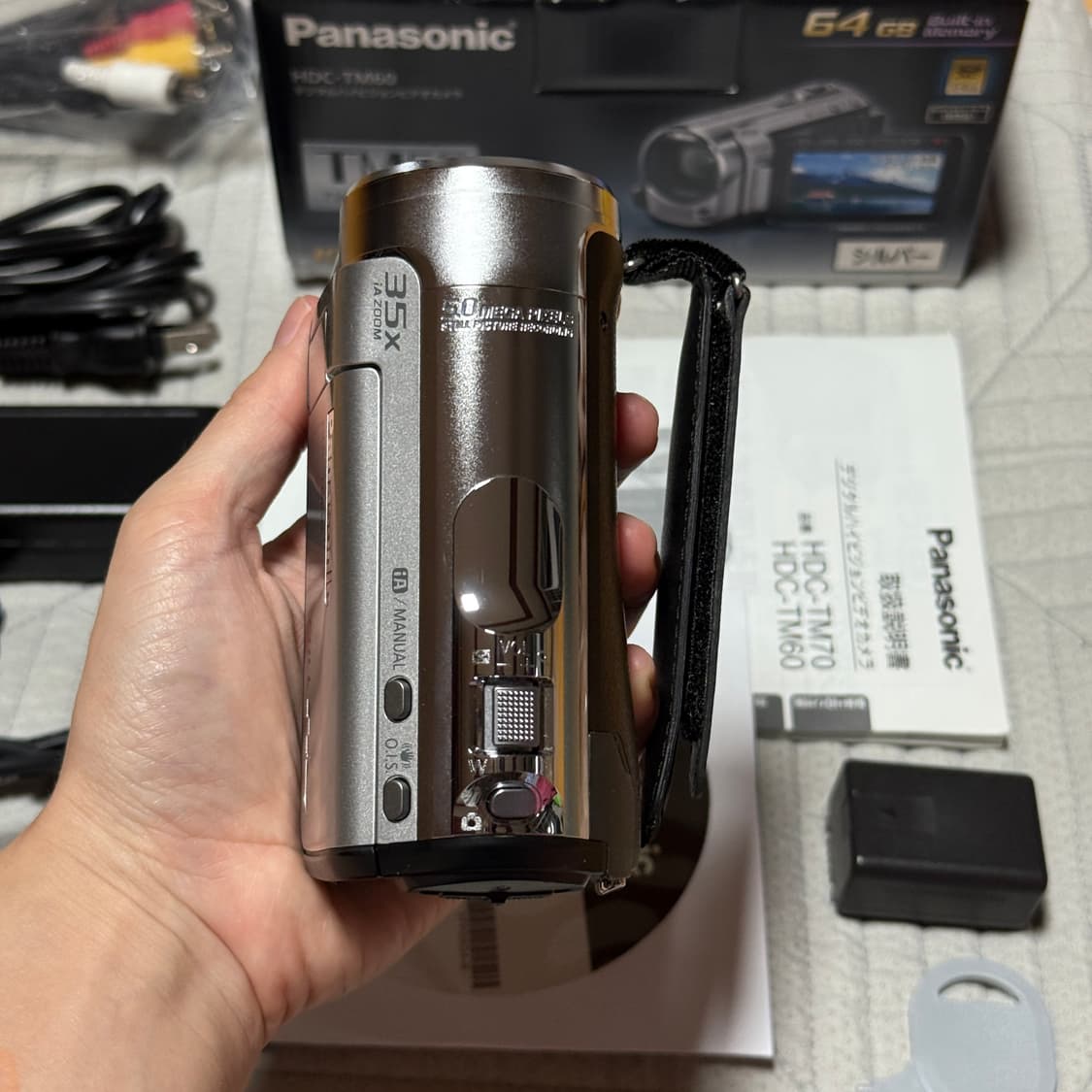 풀박스 미품 Panasonic HDC-TM60 파나소닉 빈티지캠코더 디카 상품이미지3