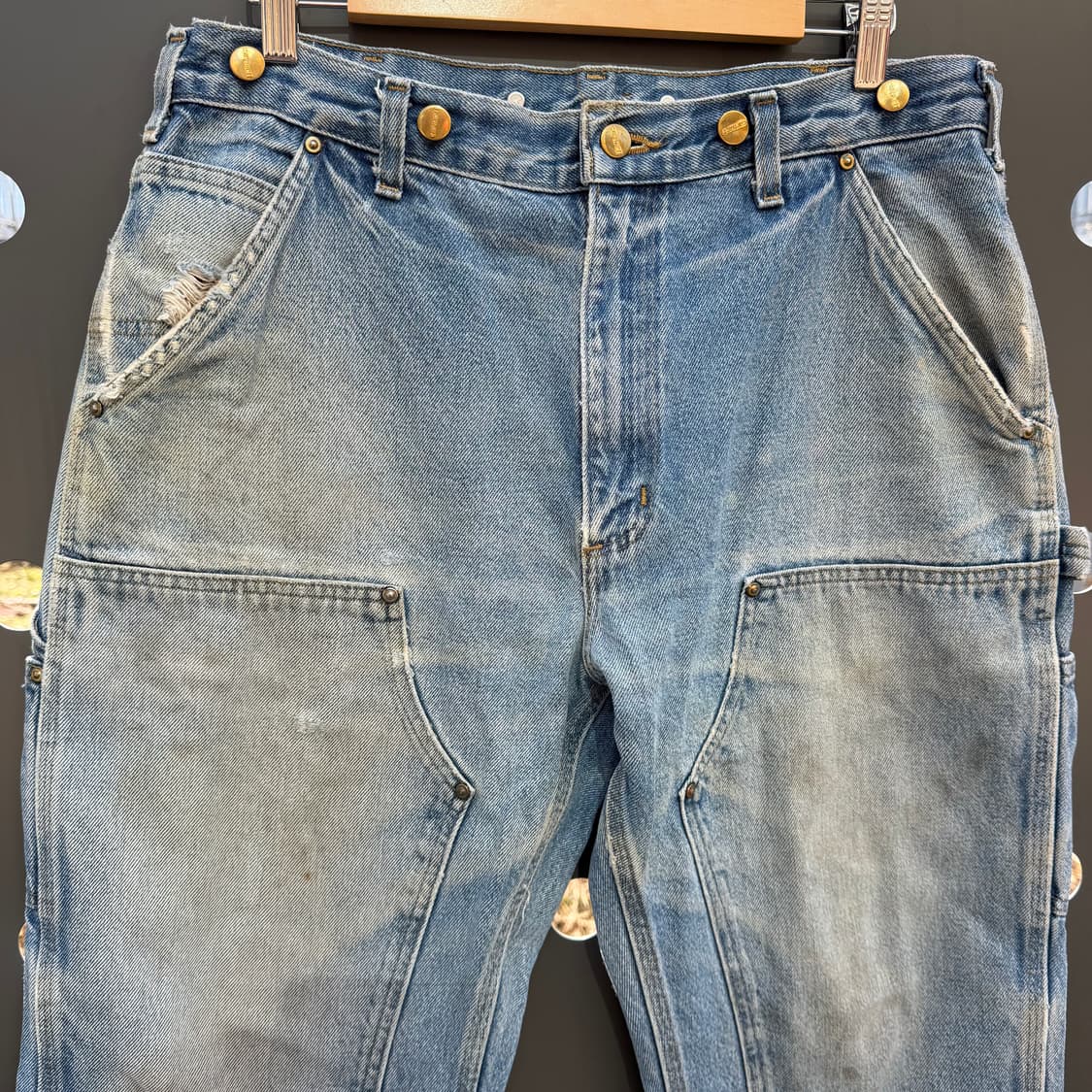 Carhartt B07 DNM 칼하트 데님 더블니 34x30 상품이미지4