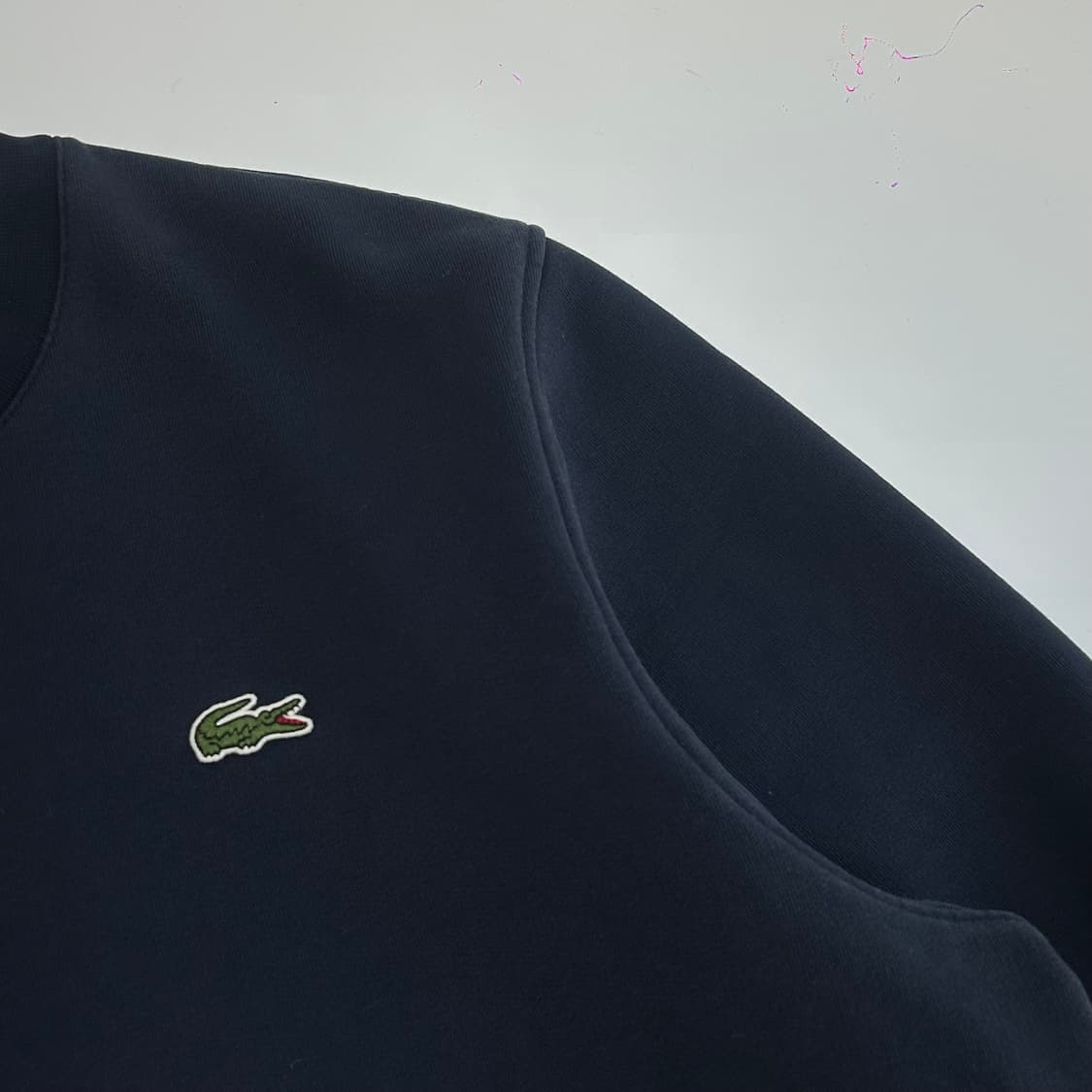 Lacoste 라코스테 스몰로고 네이비 맨투맨 상품이미지4