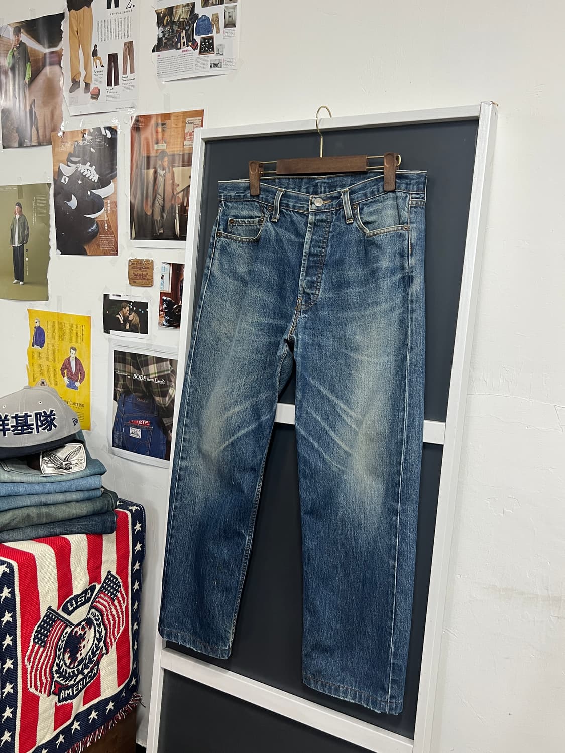 90s USA Levis 리바이스 501 스트레이트 데님 팬츠 상품이미지9