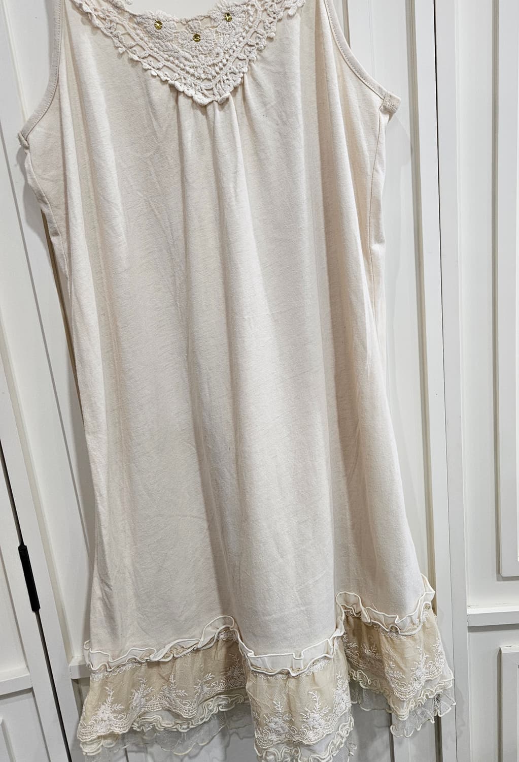 레이스 캉캉 롱 슬립 원피스 상품이미지3