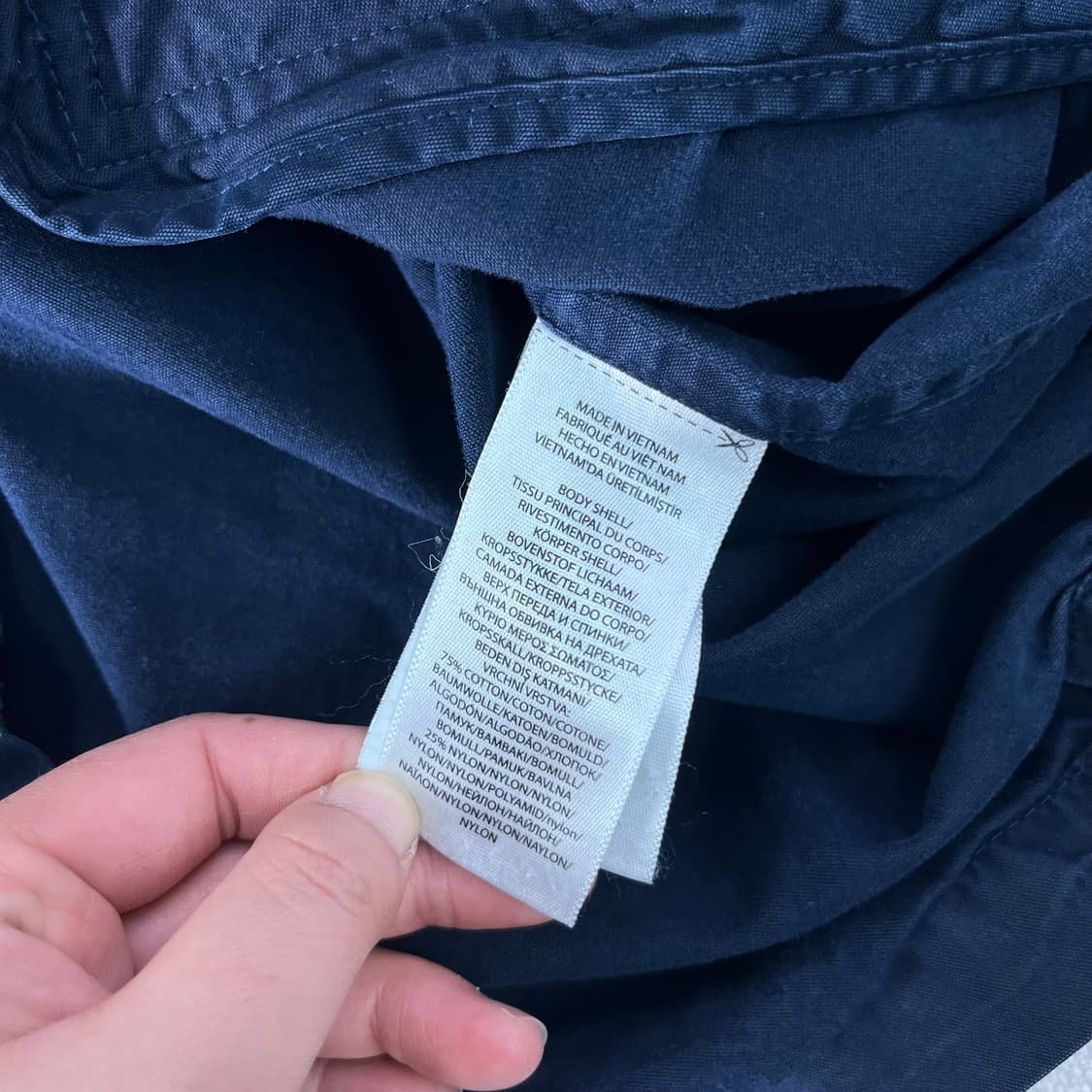 105 폴로랄프로렌 네이비 코튼 쉘 후디 풀 집업 자켓  상품이미지7