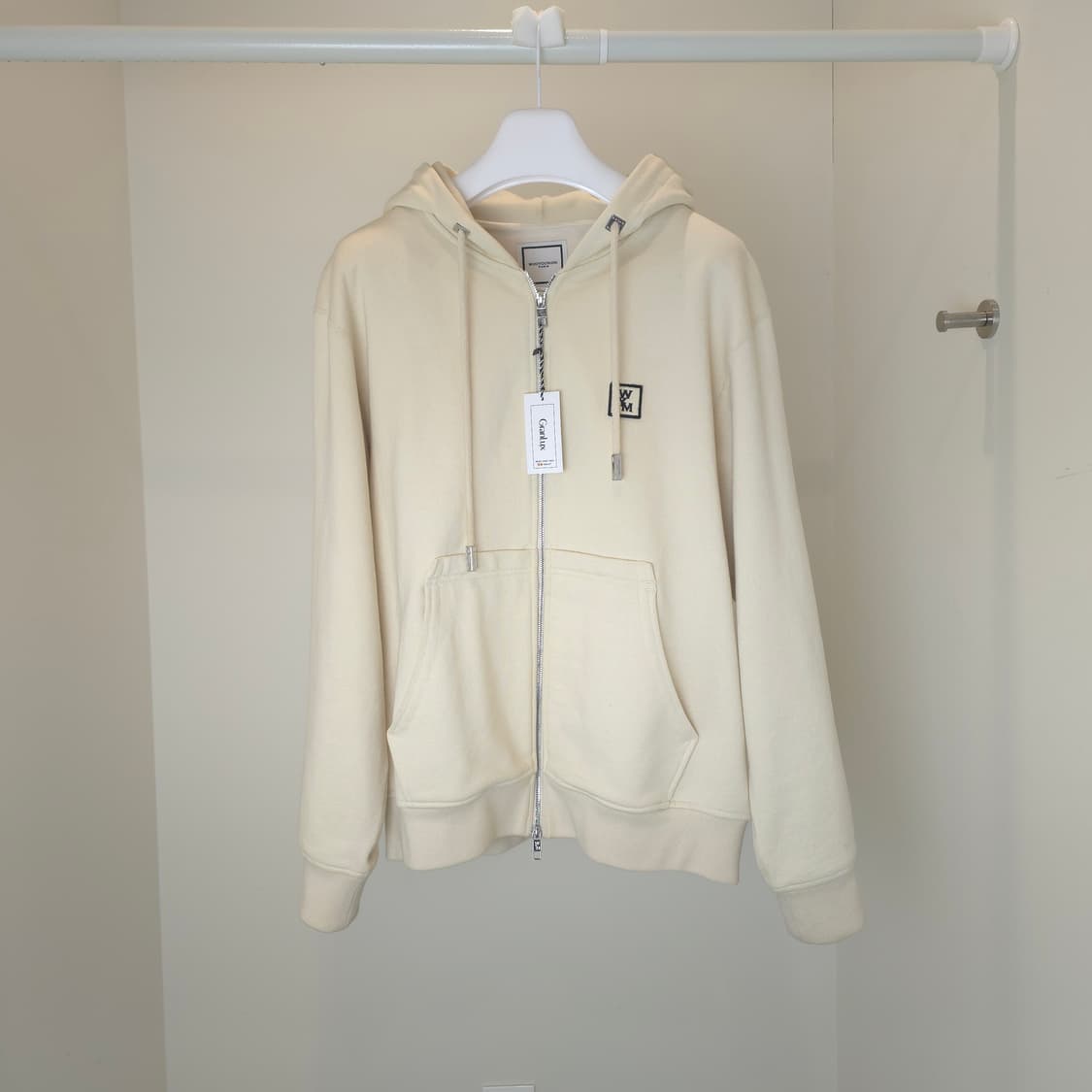 [중고/정품] 우영미 백로고 후드 집업 / W241TS47733I 상품이미지1
