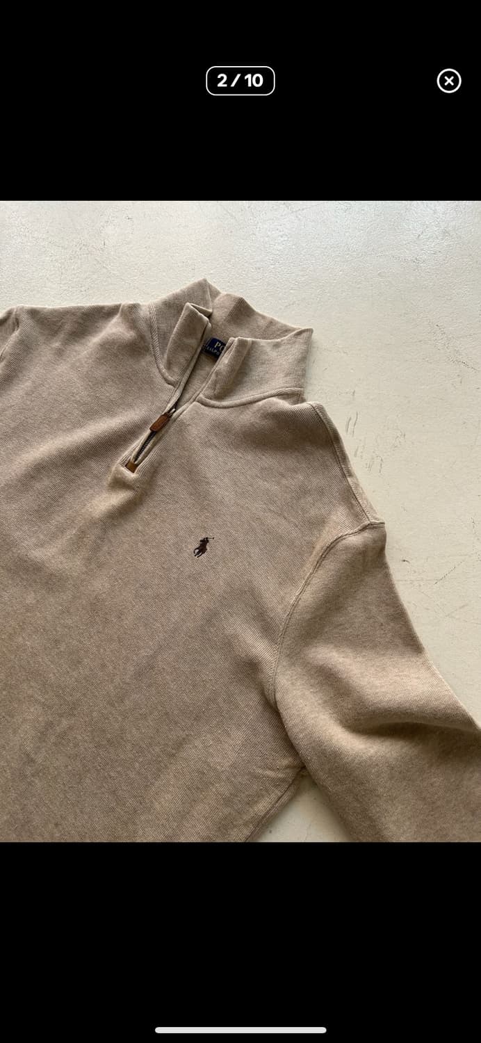 랄포로렌 하프집업 베이지 (정품) 상품이미지1