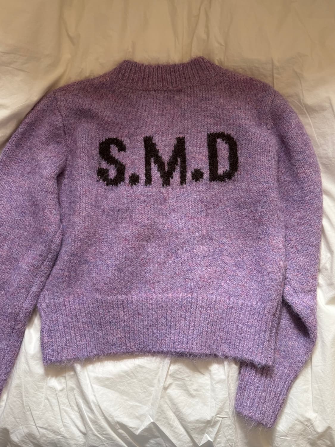 스무드무드 S.M.D V Neck Knit Purple 상품이미지3
