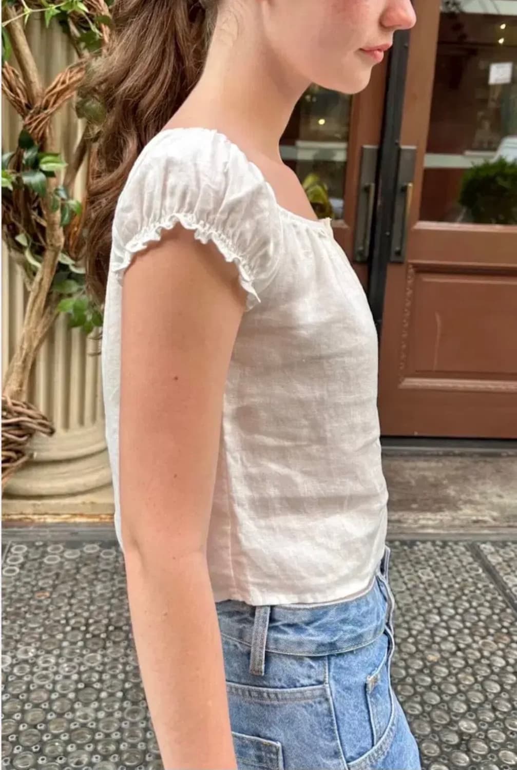 브랜디멜빌 클래어리스 탑 블라우스 상품이미지2