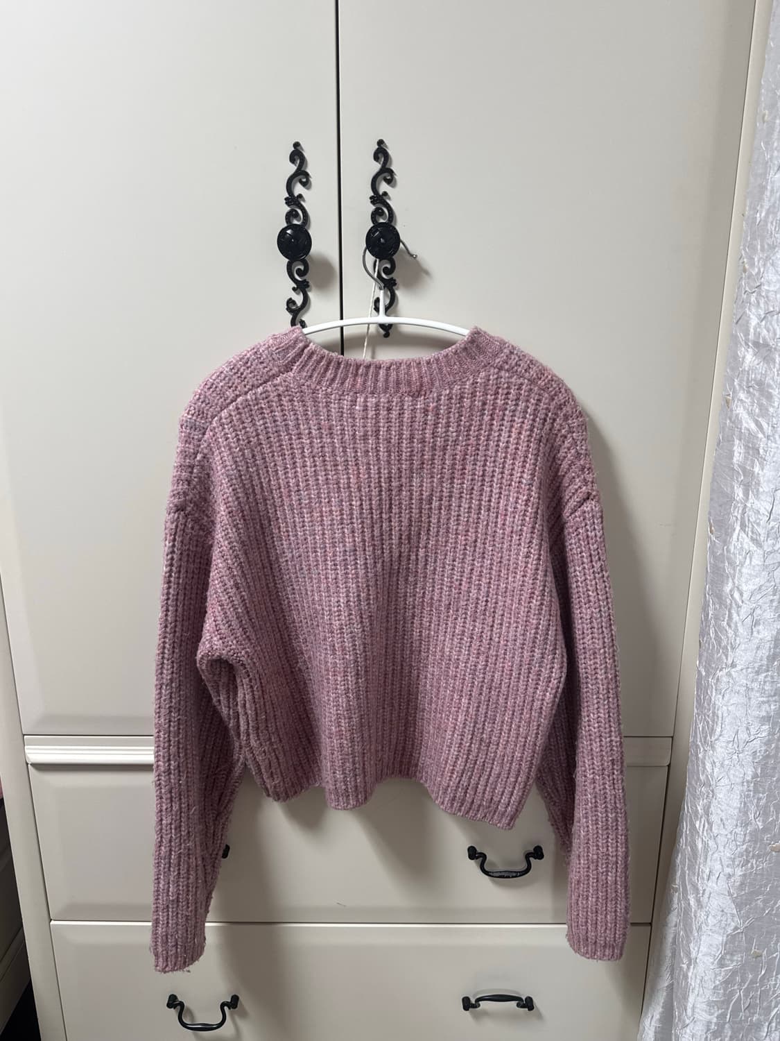 8세컨즈 분홍색 라운드넥 니트 상품이미지2