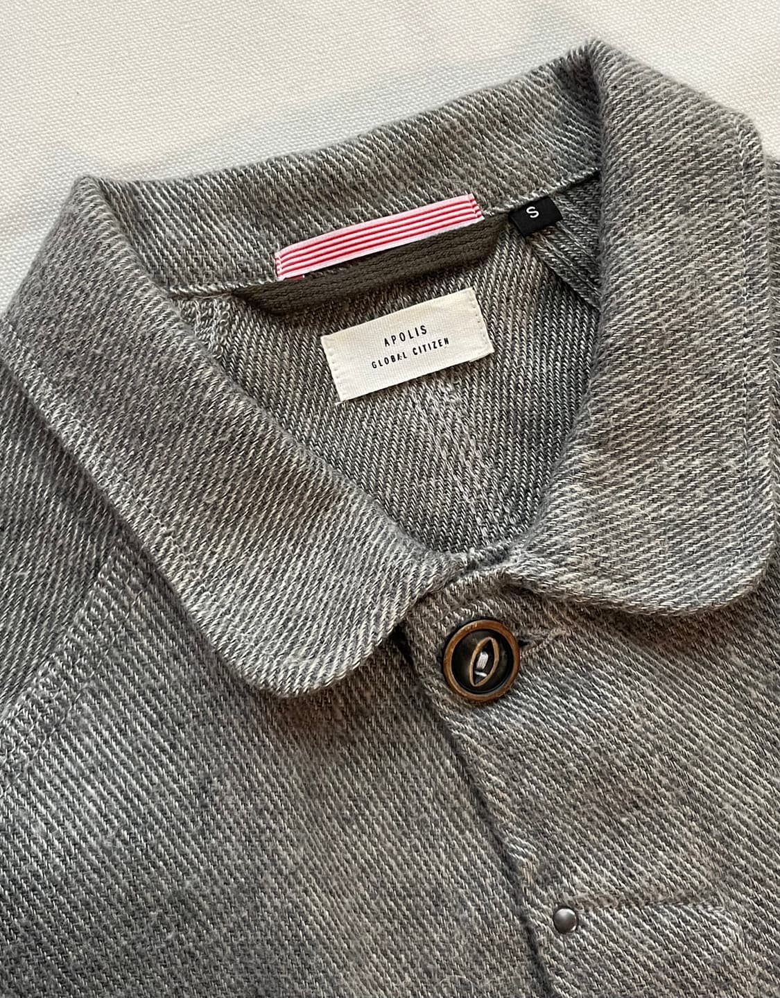 아폴리스 APOLIS 글로벌 시티즌 워크 자켓 린넨 울 초어 자켓 상품이미지3