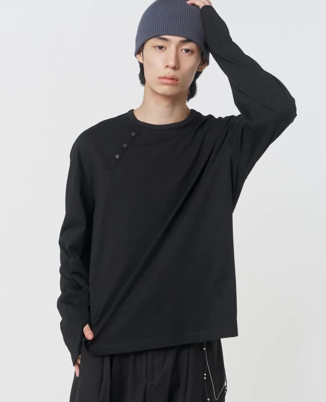미세키서울 맨 헨리넥 롱슬리브 상품이미지1