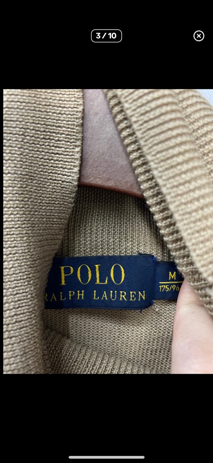 폴로랄프로렌 워셔블 울 터틀넥 베이지 니트 A3003 상품이미지3