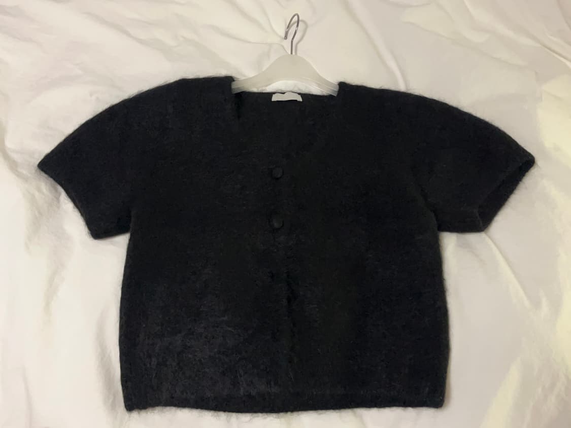 ORE Shaggy Half Sleeve 오어 니트 가디건 상품이미지3