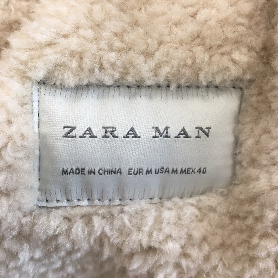 자라 스웨이드 무스탕점퍼 M 상품이미지6