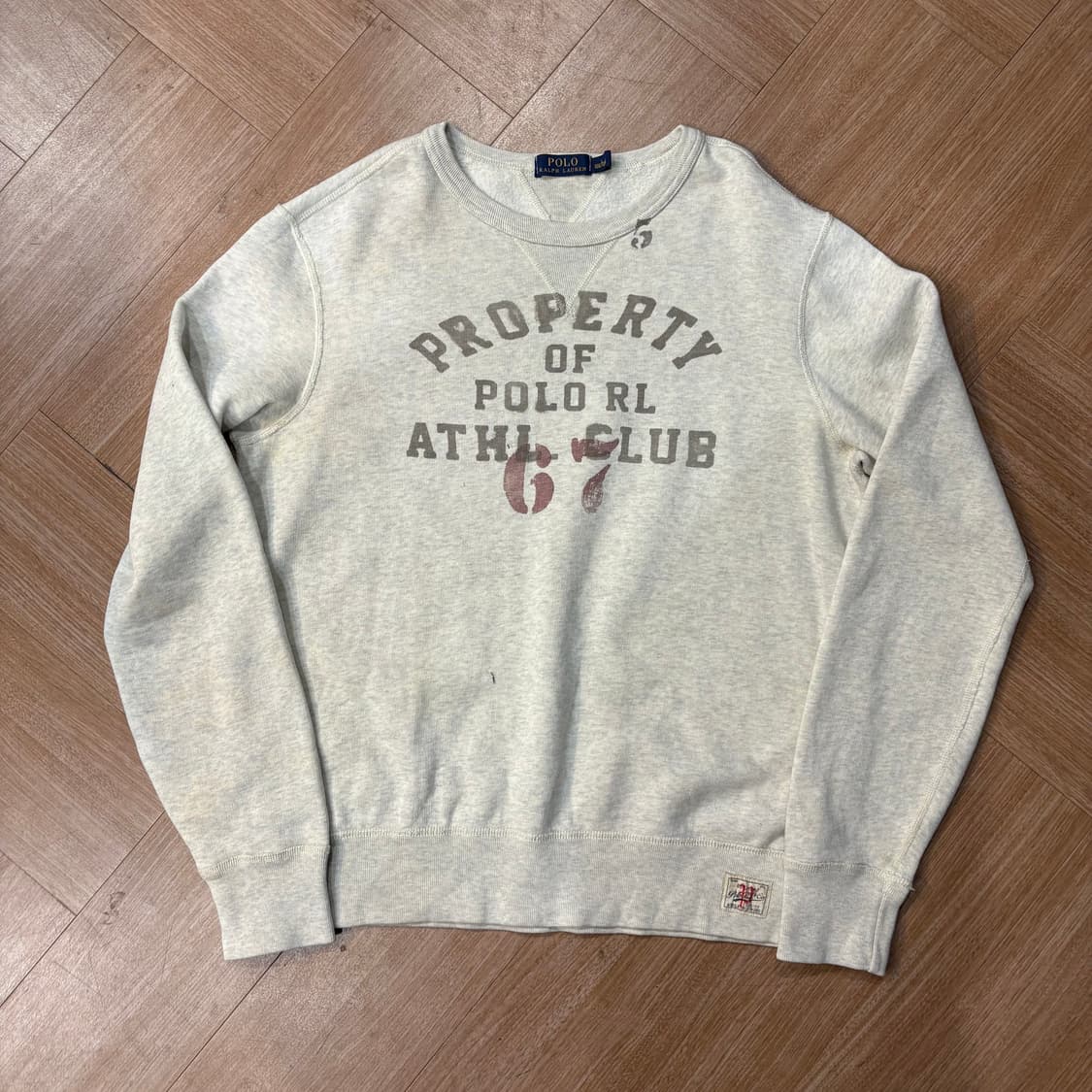 폴로 랄프로렌 오트밀 페이딩 스웻셔츠 상품이미지1
