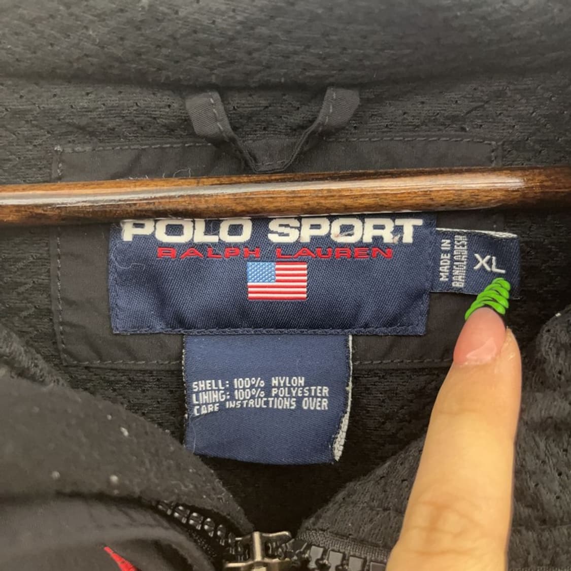 폴로 스포츠 올드스쿨 90's 고프코어 바람막이 자켓 XL C09153 상품이미지5