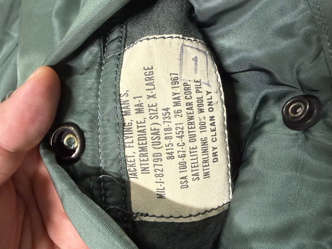 USAF MA-1, X-LARGE 상품이미지3