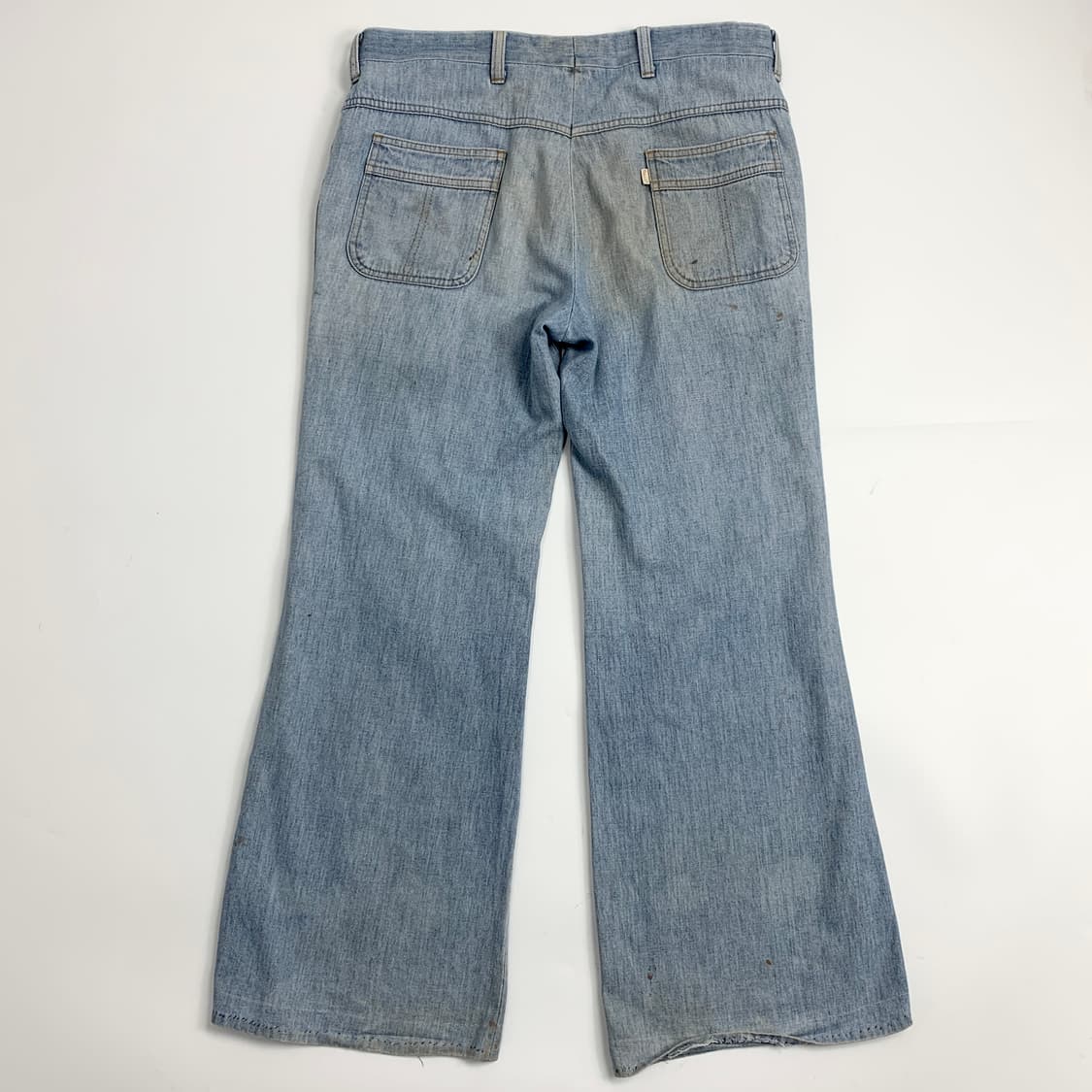70s 리바이스 더티 워싱 와이드 플레어핏 데님 팬츠 상품이미지10