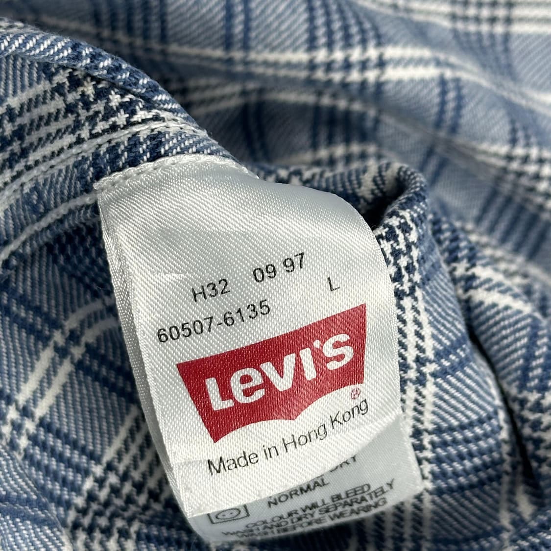 리바이스 오리지널 헤비 코튼 체크셔츠 (L) 상품이미지6