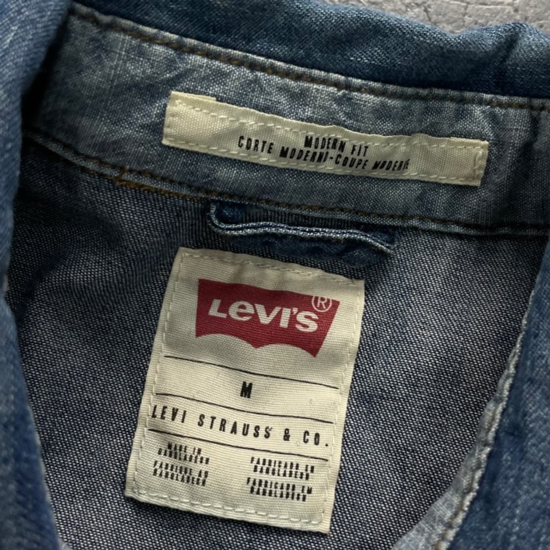 95 리바이스 데님 웨스턴 셔츠  상품이미지3