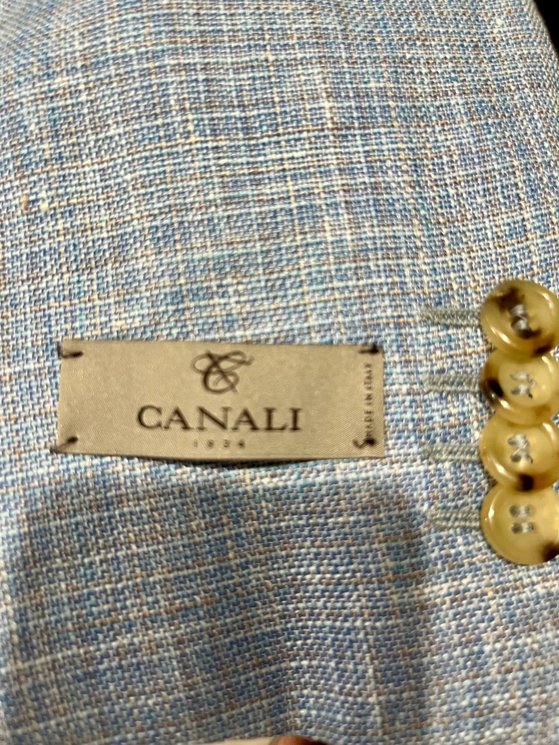 CANALI 남성 리넨 자켓 50R 블루 새제품 현대백화점 상품이미지6