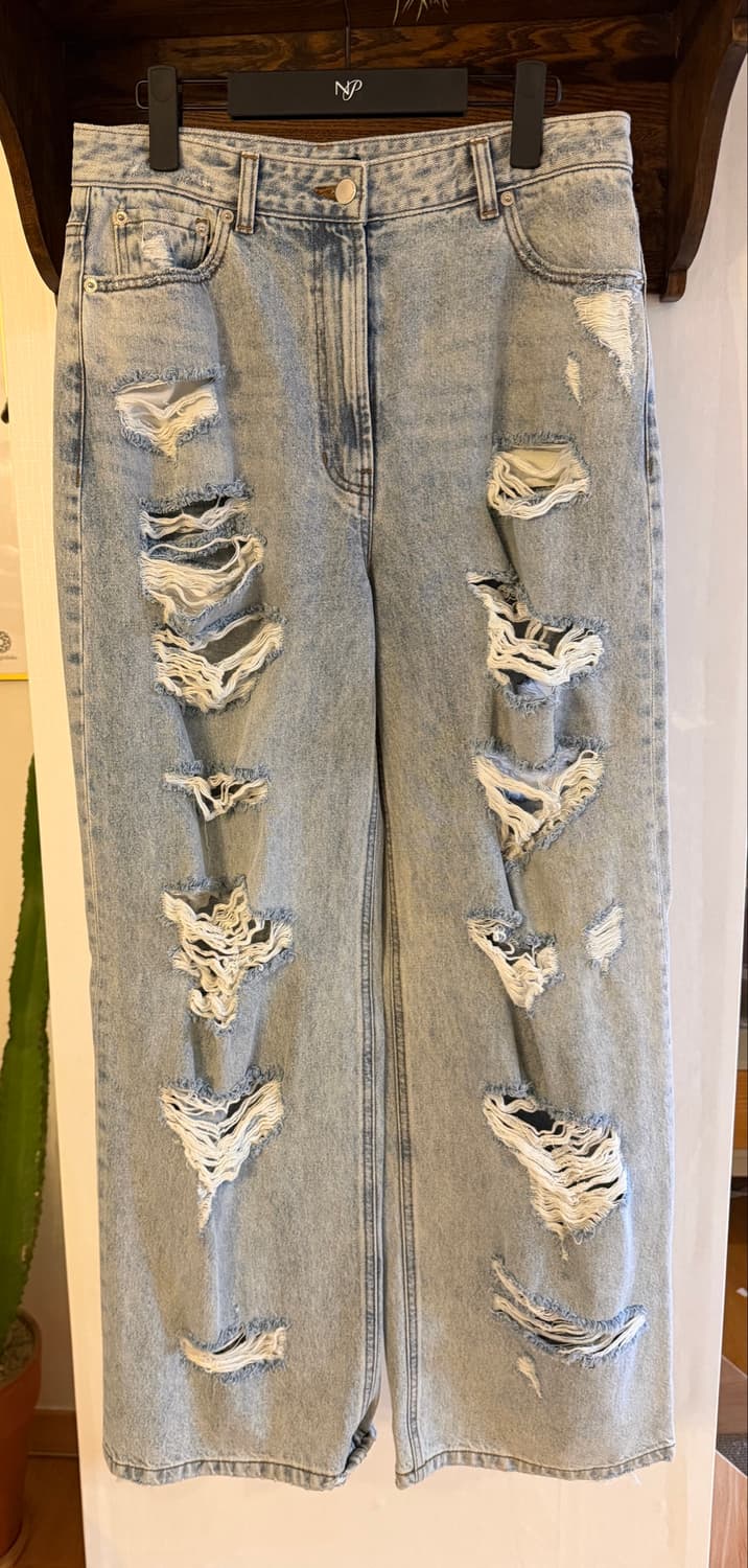 (새상품)넘버프로젝트 디스트로이드 데님 (66 size) 상품이미지6