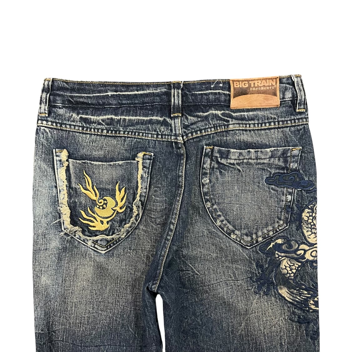 오사카 빅트레인 오리엔탈 자수 데님팬츠 상품이미지5