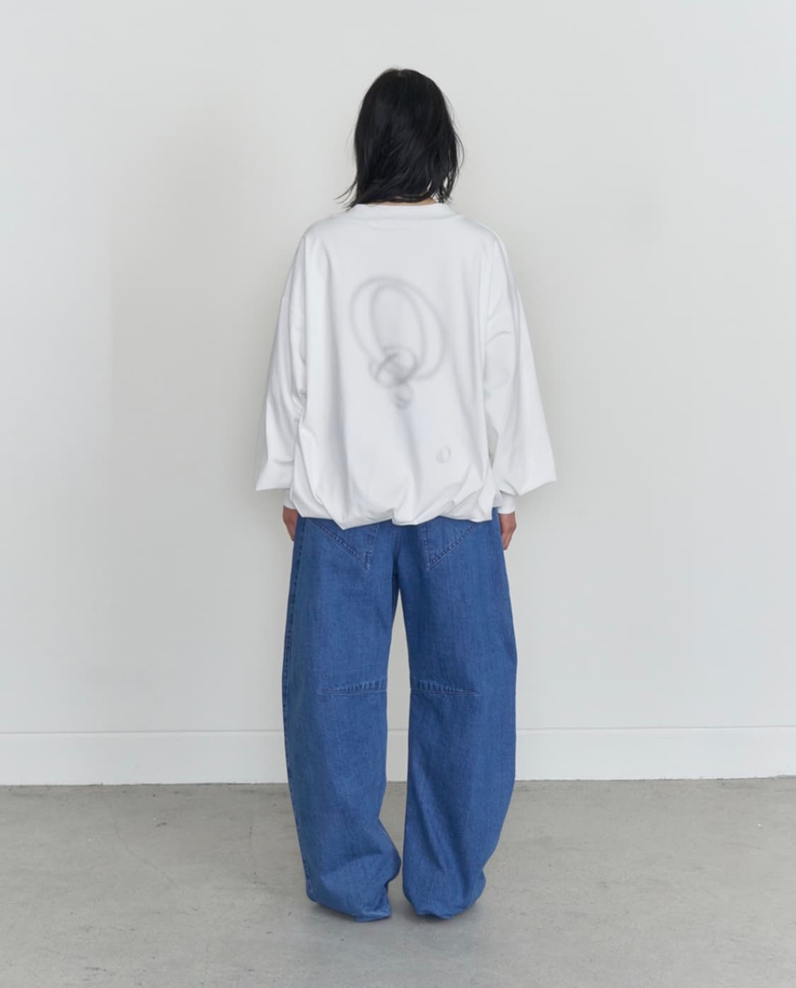 오들리워크샵 puff Tee, dove 상품이미지1