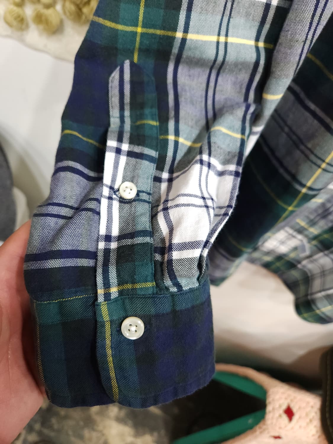 폴로 랄프로렌 90s 베어 자수 타탄체크 셔츠

 상품이미지5