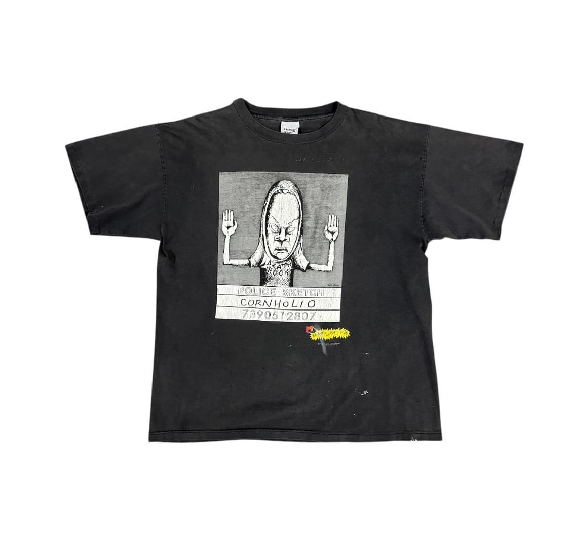빈티지 90s 비비스 앤 버트헤드 몽타주 티셔츠 상품이미지1