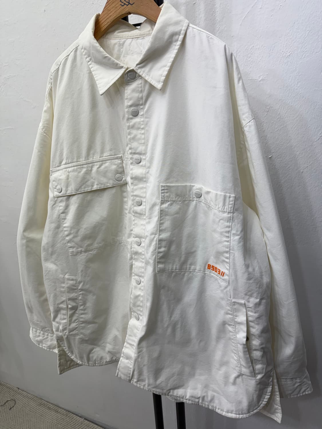 정품) 빈폴 8903 남성 오버핏 포켓 패딩 100 상품이미지3