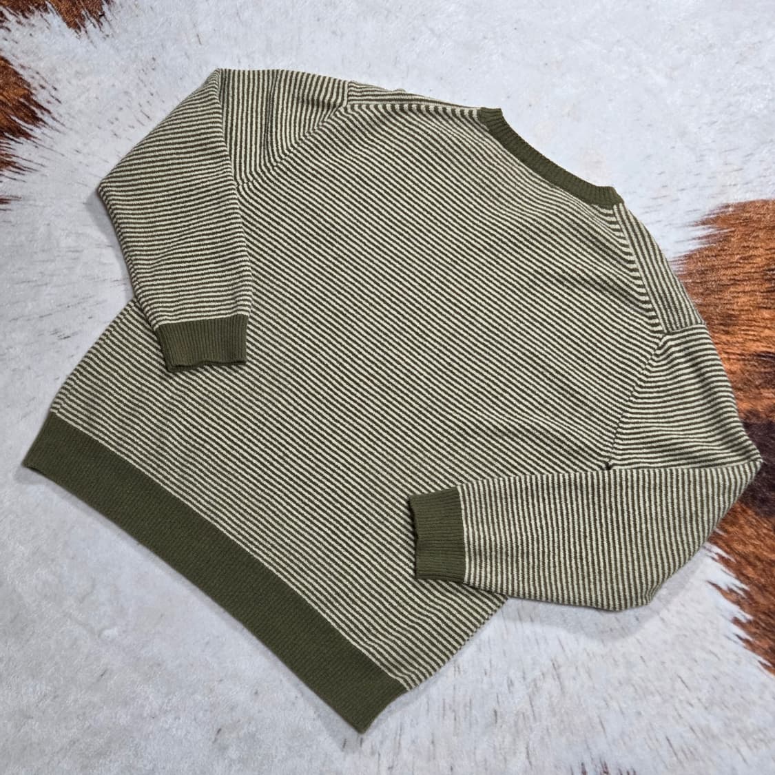 그린 단가라 스프라이프 니트 상품이미지4