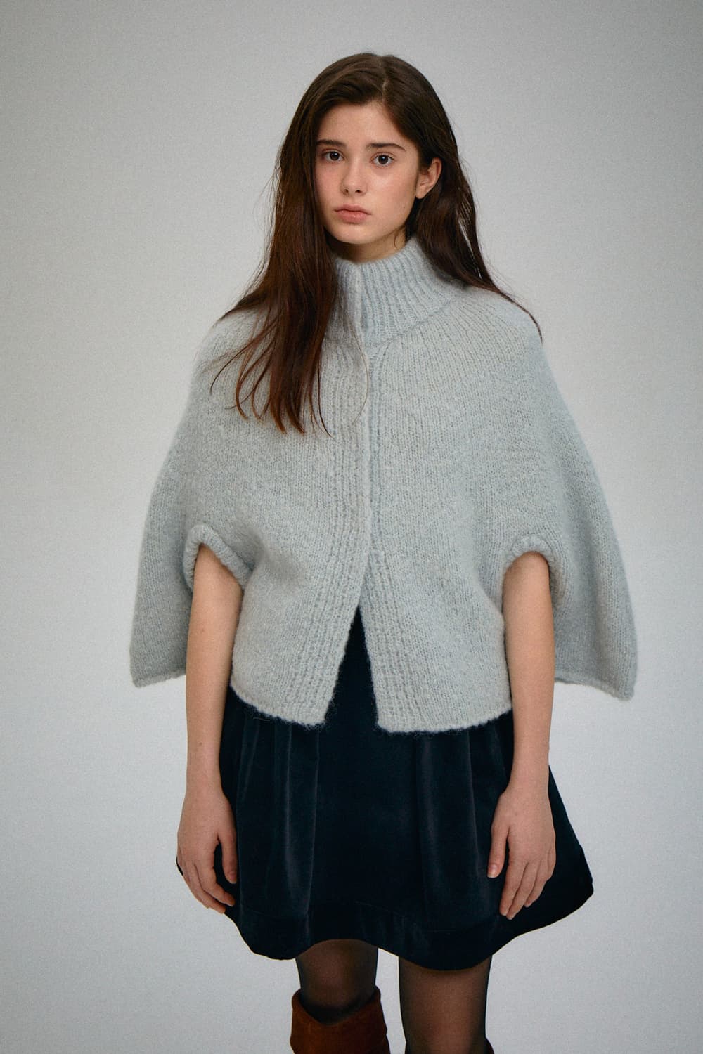 파르벵 산타 울 케이프 아이스 블루 상품이미지1