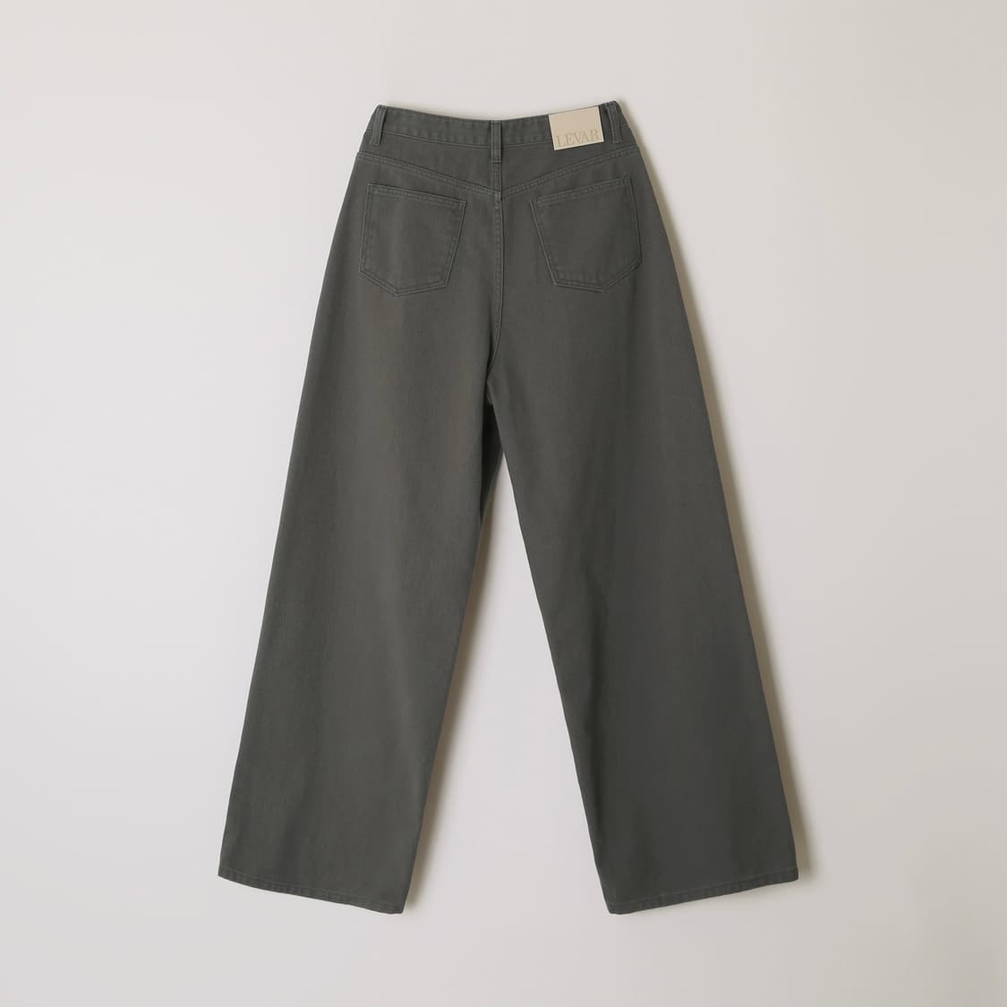 르바) Overdyed Wide Denim - Charcoal Grey 상품이미지2