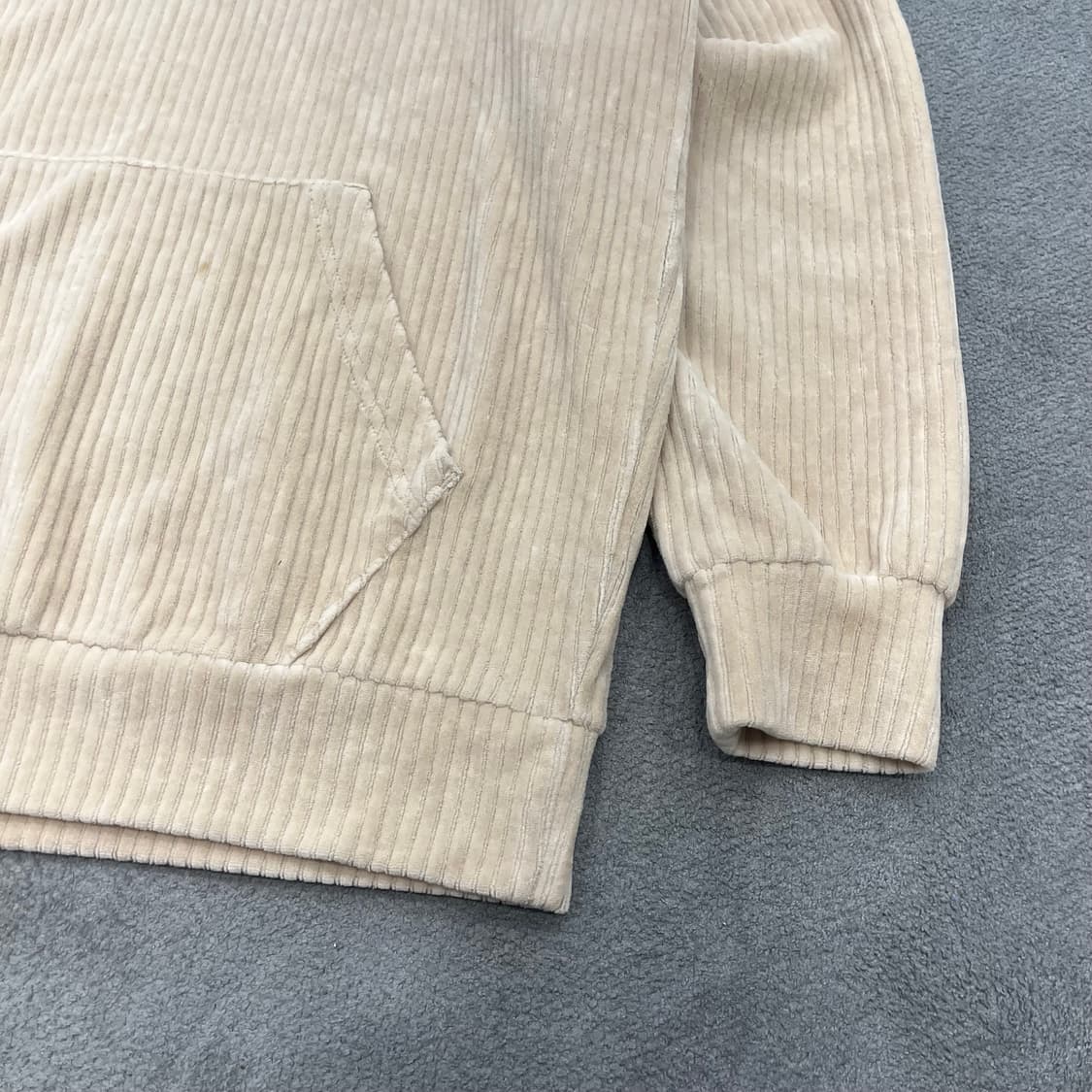 S 노스페이스 코듀로이 베이지 후드티 상품이미지3