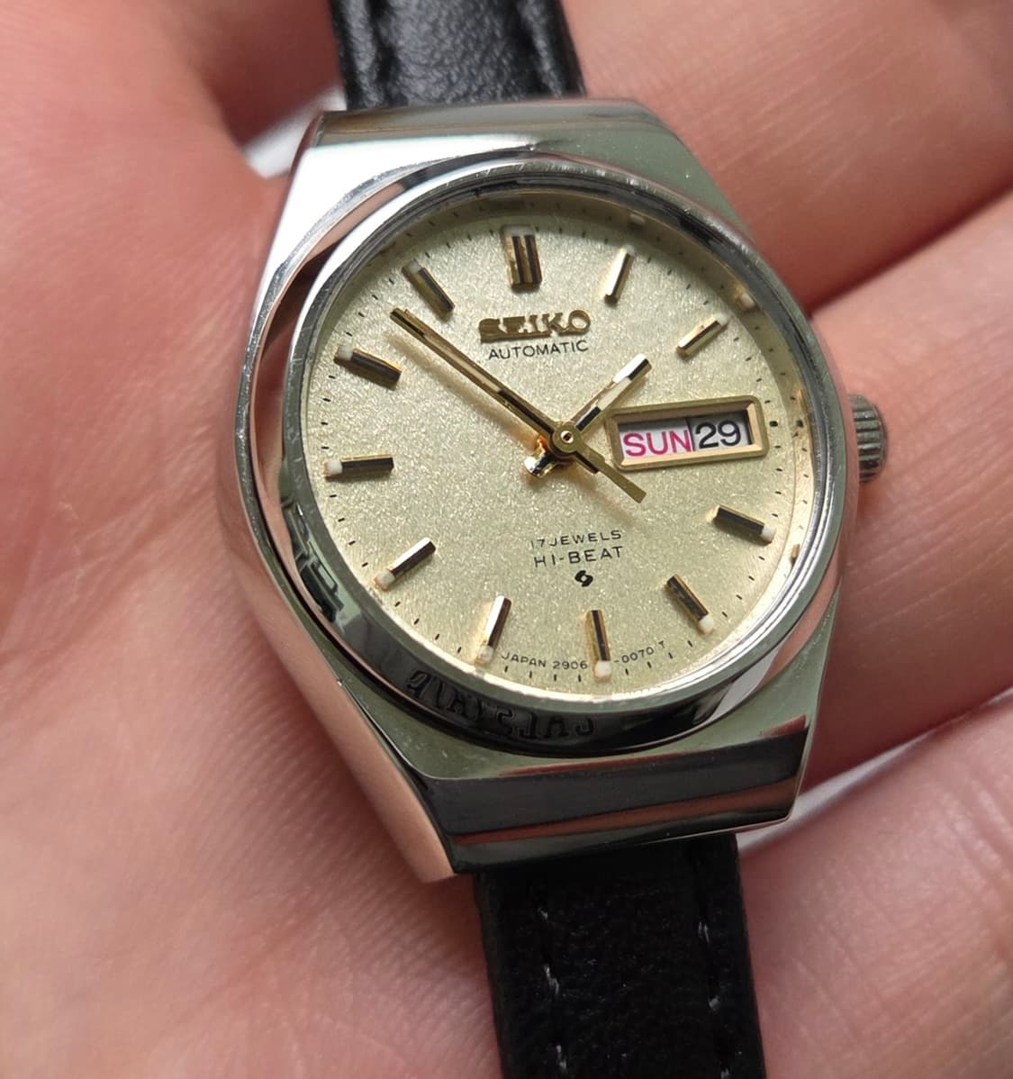 레어] 빈티지 세이코 하이비트 골드 보카시 다이얼 데이데이트 여성용  상품이미지7