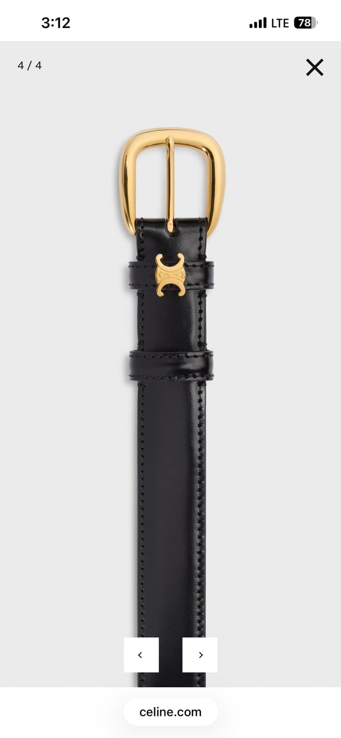 (w)셀린느 트리옹프 가죽벨트(25mm/90) 상품이미지4